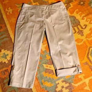 Eileen Fisher roll up cuff w/button tab pant